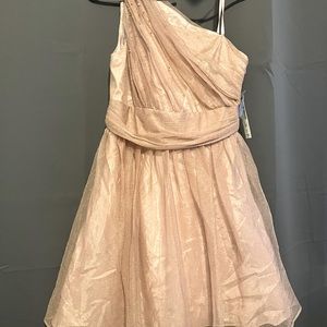 Gold Sparkle Pink Special Occasion Dress